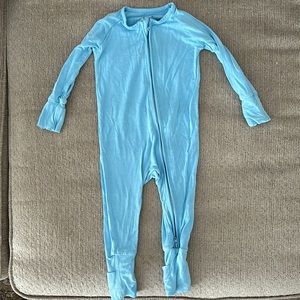 Little Sleepies Blue Footie Pajamas
